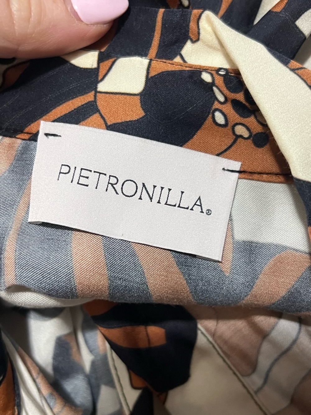 Pietronilla Satin Shirt Dress Size Small Modest Long Sleeves Chic Collared Maxi - Picture 4 of 7